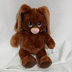 EUC Build A Bear 2014 Dark Brown Floppy Ears Bunny Rabbit Plush Stuffed Animal
